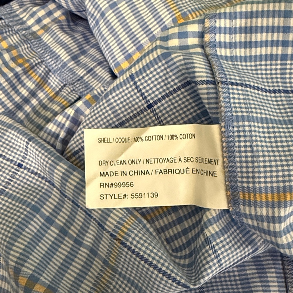 SHOSHANNA Light Blue Plaid Maxi Skirt 0 - Picture 11 of 11